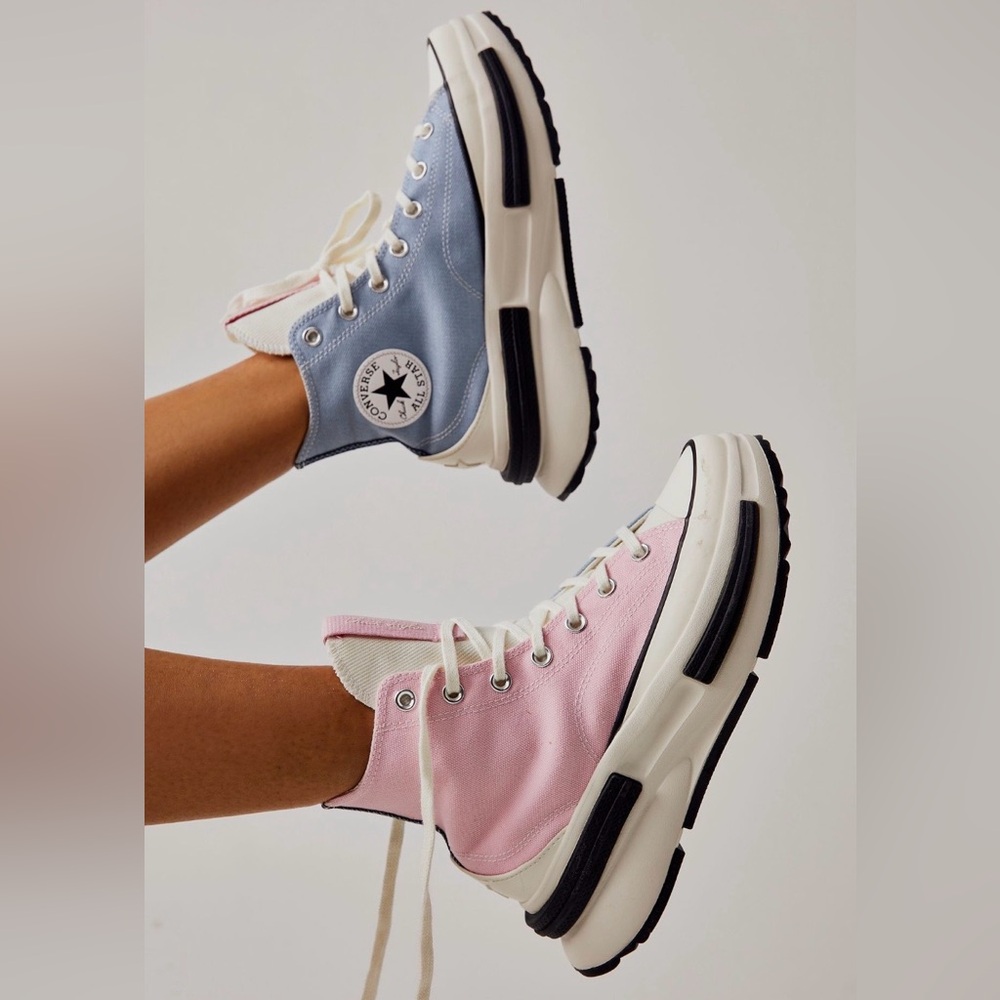Converse Run Star Legacy CX high top platform sneakers - Pastel Pink and Blue